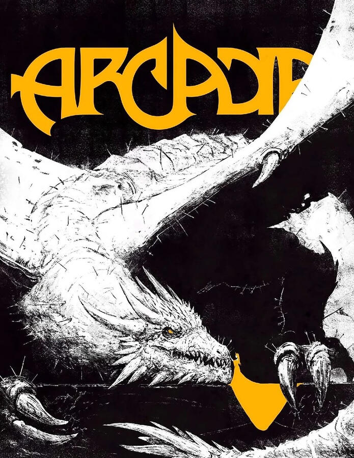 The cover of the magazine features a dragon drawn in black ink.